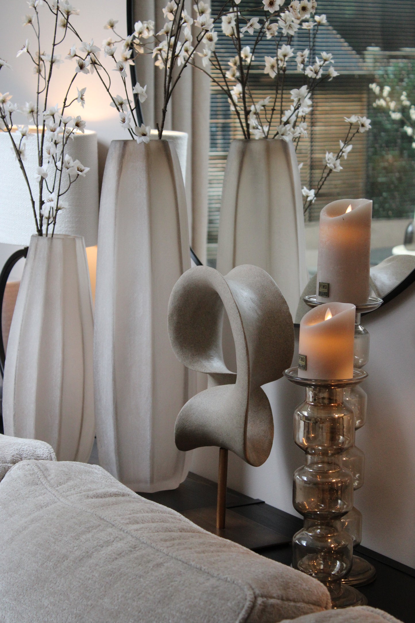 KANDELAAR LUSTER | TAUPE | PRE ORDER | 5 FORMATEN