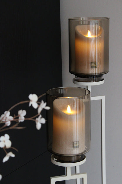 VLOERKANDELAREN IVORY | BEIGE |  SET VAN 2