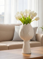 TULP VAAS | BEIGE | 27CM