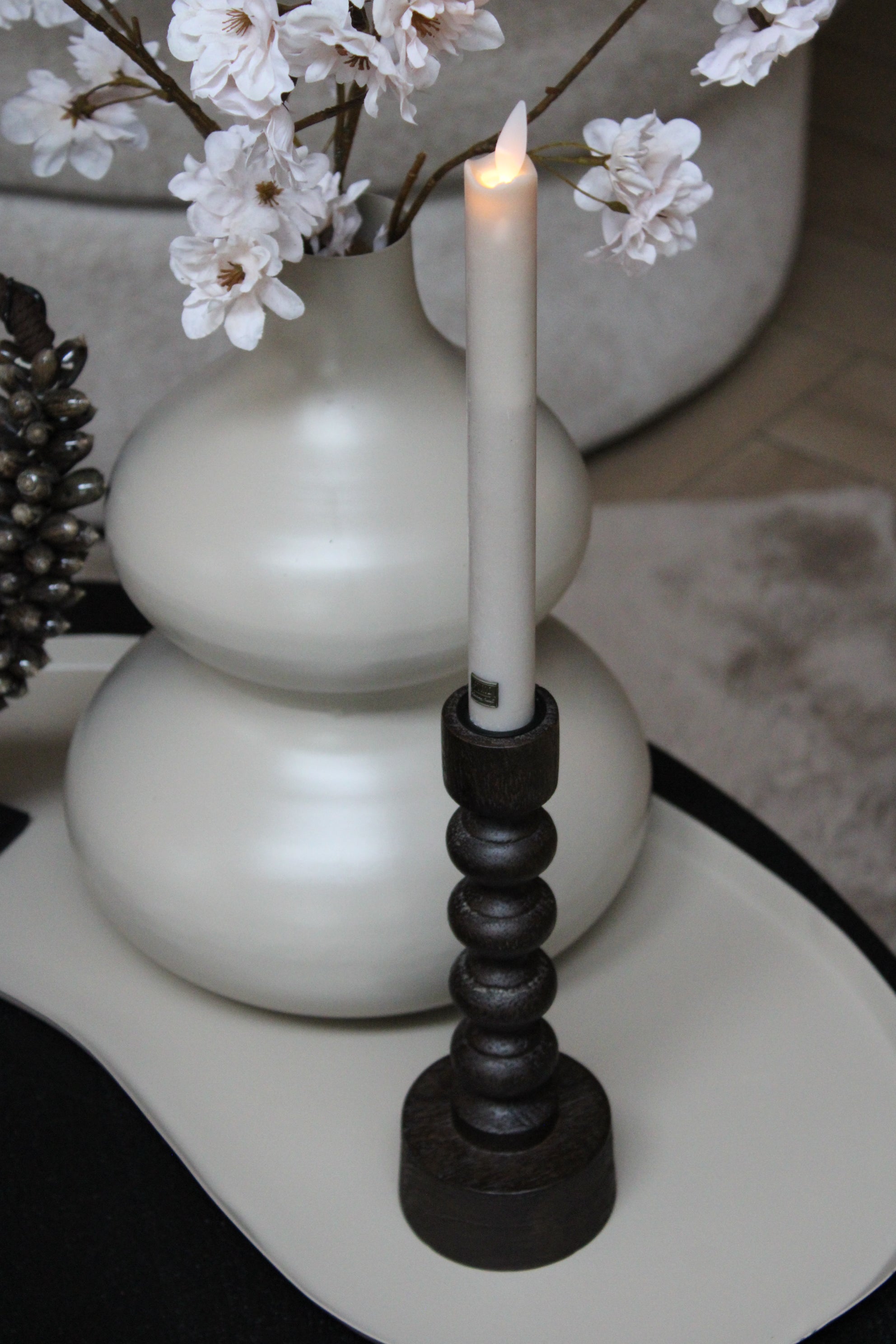 KANDELAAR | WALNUT | LIGHT & LIVING