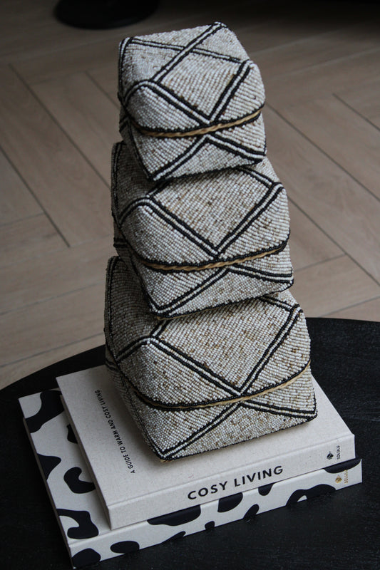 OFFERMANDJES | BEIGE/ZWART | 3 FORMATEN