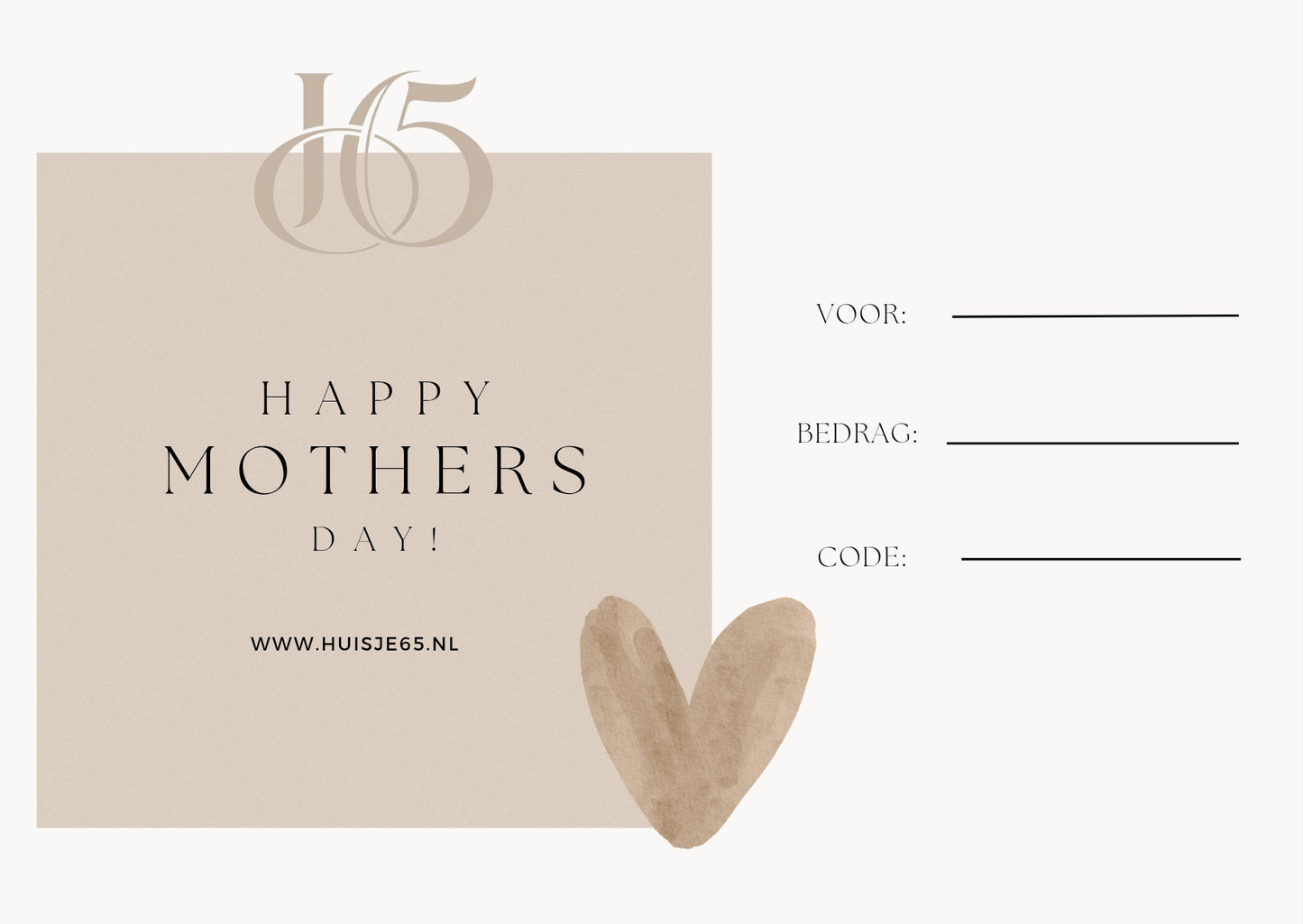 CADEAUBON MOEDERDAG