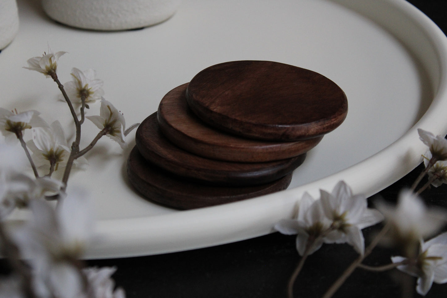 ONDERZETTERS | WALNUT | 4 STUKS