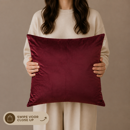 KUSSENHOES | AUBERGINE | 45X45