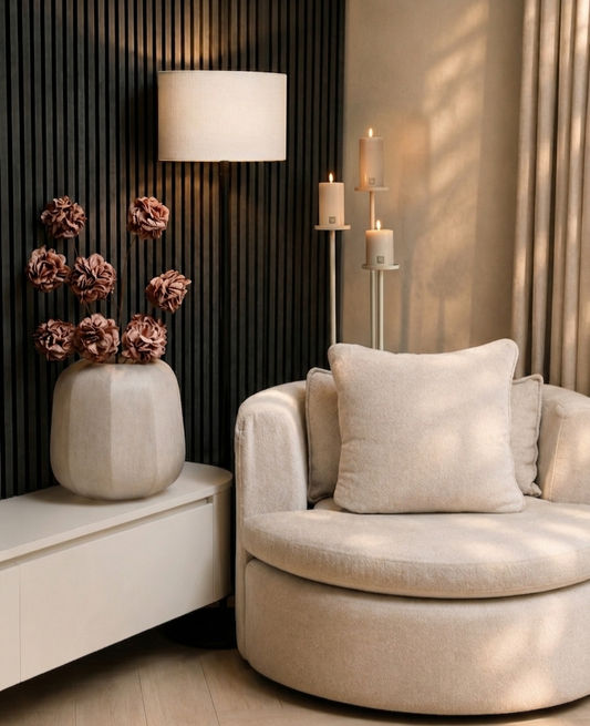 VLOERKANDELAREN | BEIGE | SET VAN 3