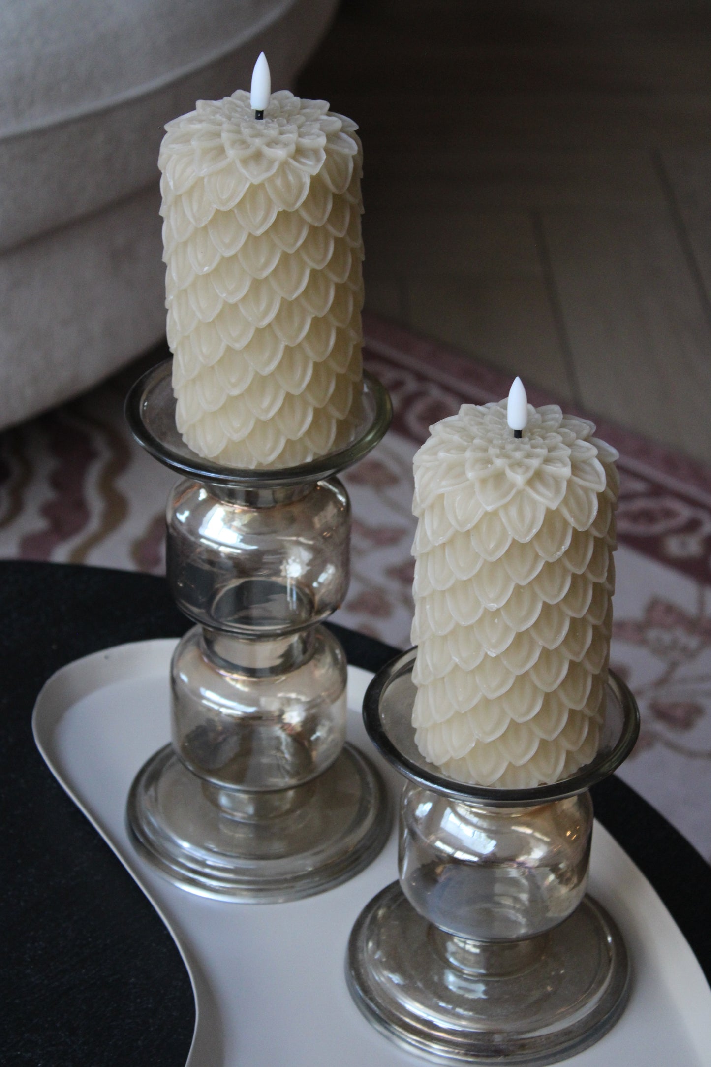 LED KAARS | DENNENAPPEL | BEIGE