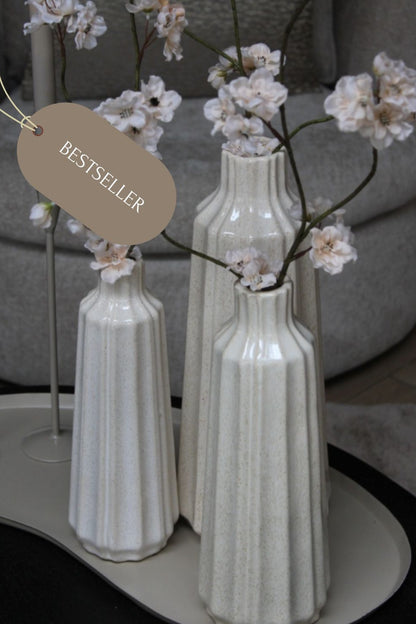 STRIPE VAAS | AARDEWERK | BEIGE