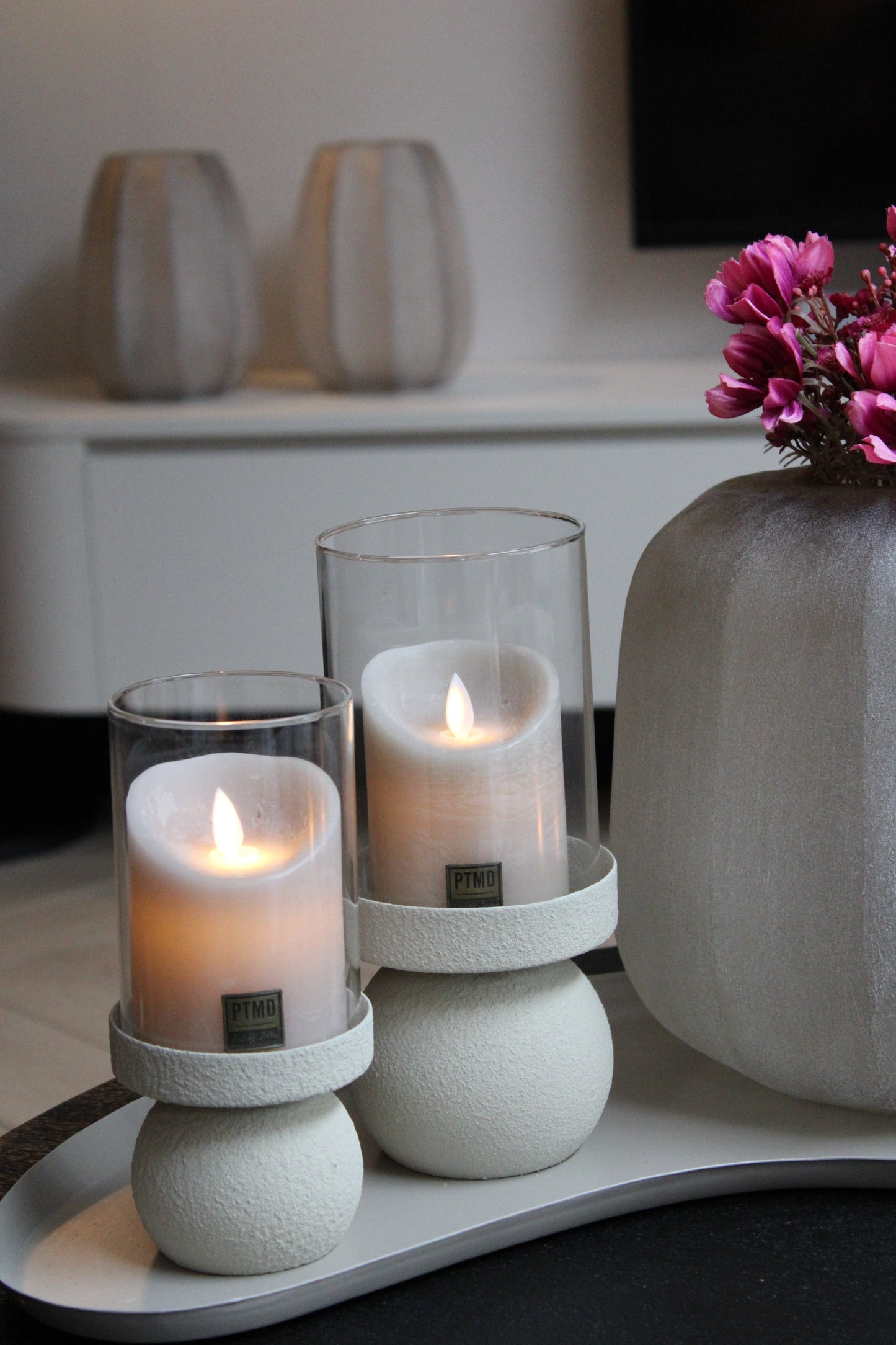 WINDLICHT BEIGE | SET VAN 2