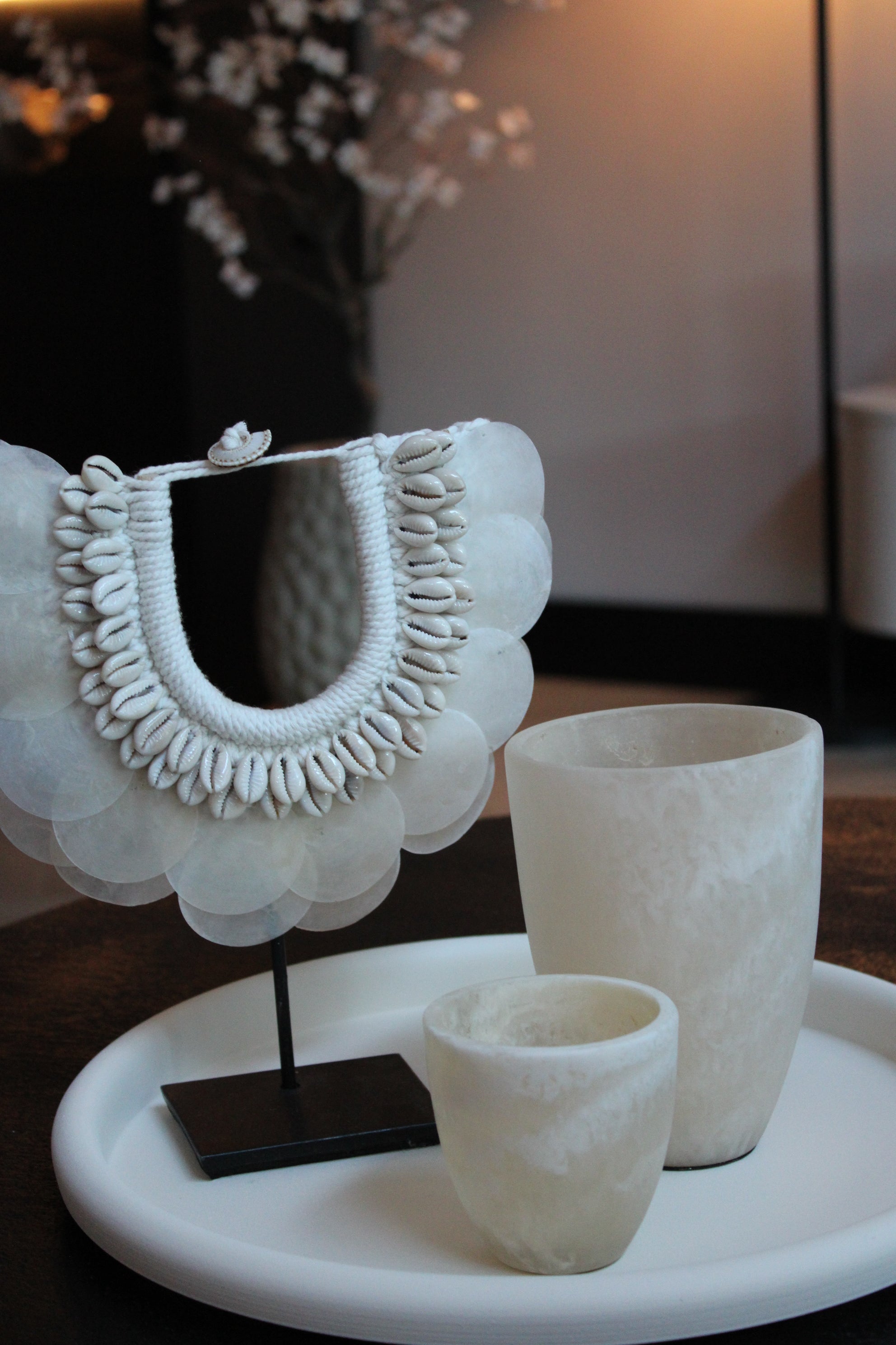 WAXINEHOUDER | MARBLE BEIGE | 2 FORMATEN