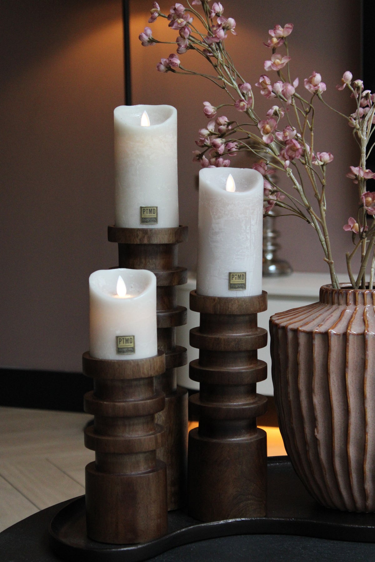 KANDELAAR | WALNUT | 3 FORMATEN