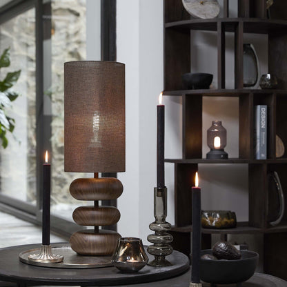 TAFELLAMP | DANIALO | WALNOOT | LIGHT & LIVING