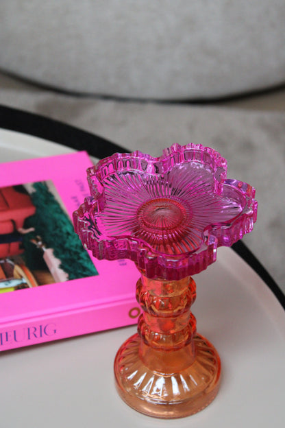 KANDELAAR BLOEM | FUCHSIA / ORANJE