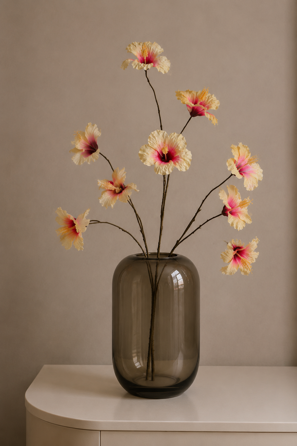 ZIJDEN TAK | HIBISCUS | PEACH