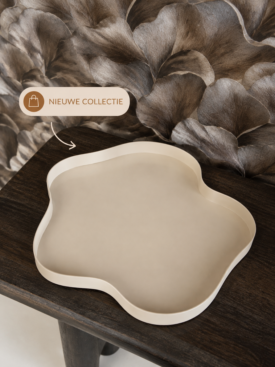 ORGANISCH DIENBLAD | BEIGE | 40CM