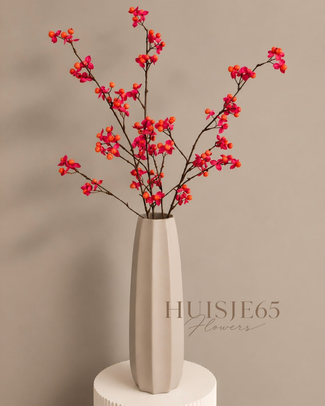 BESSENTAK | FUCHSIA / ORANJE
