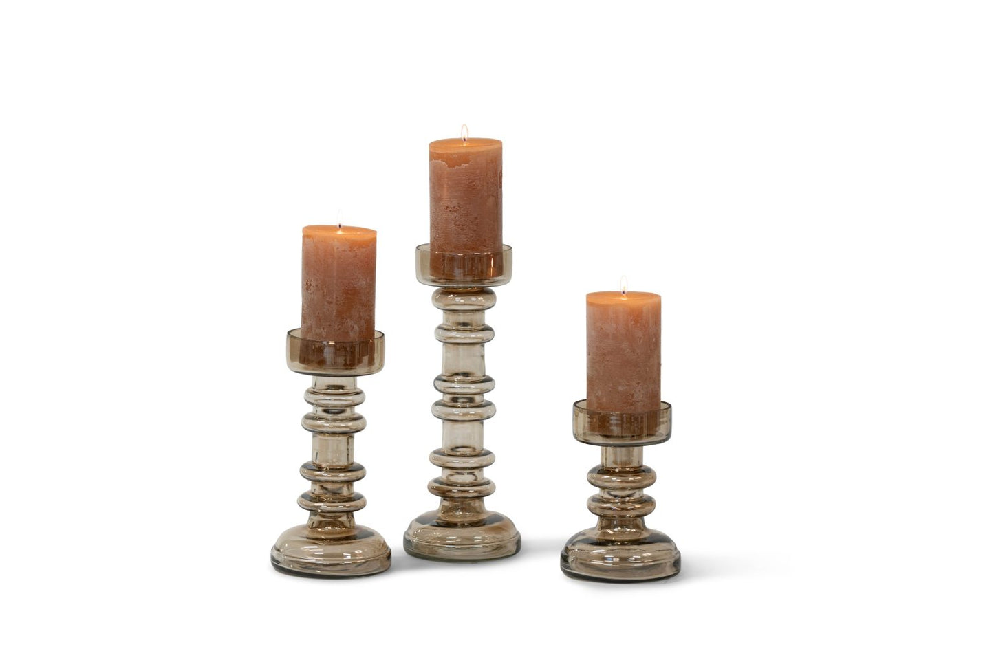 GLAZEN KANDELAAR | LUSTER | SET VAN 3 | PRE ORDER