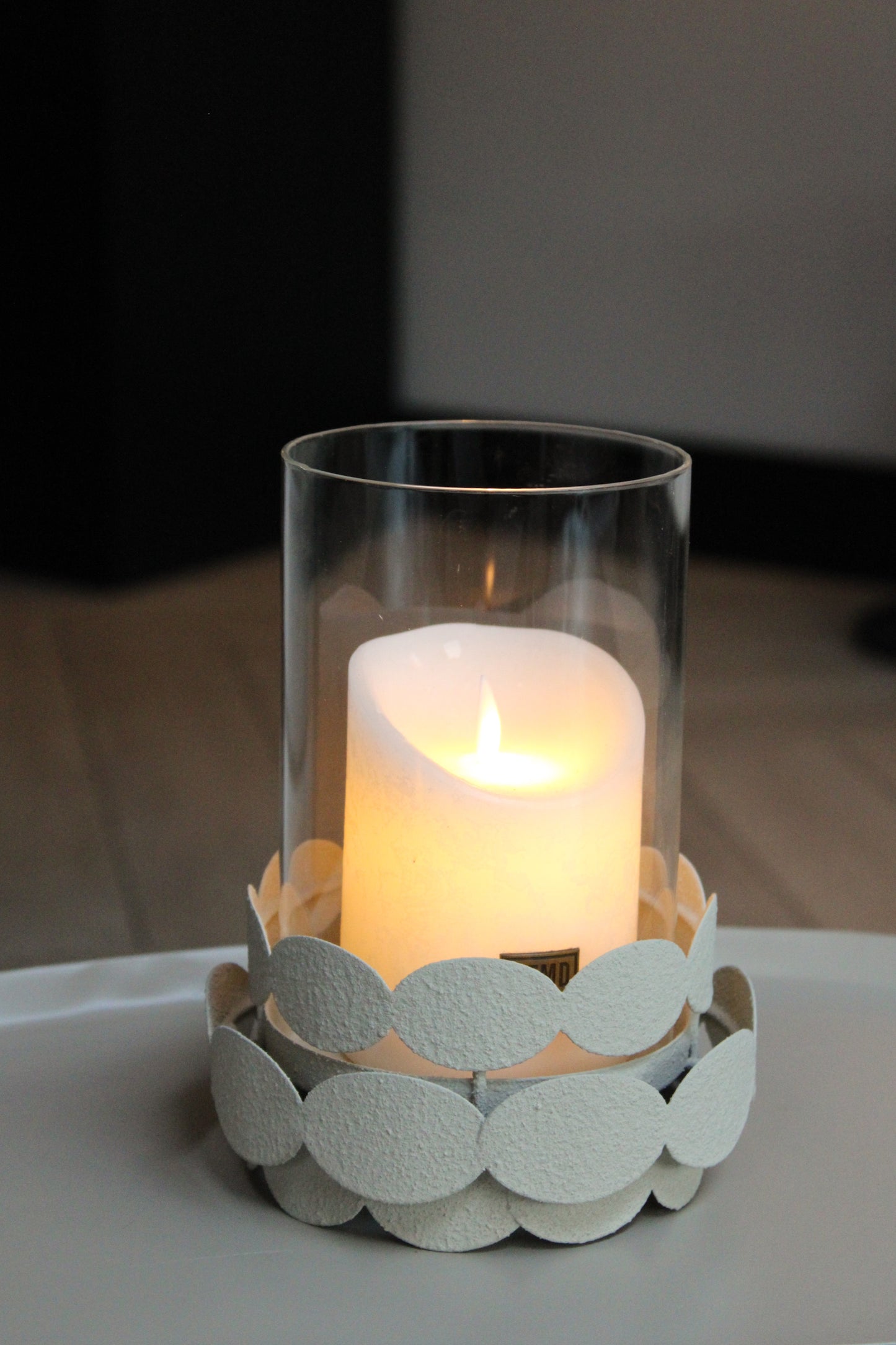 LEYU WINDLICHT | BEIGE | 19CM