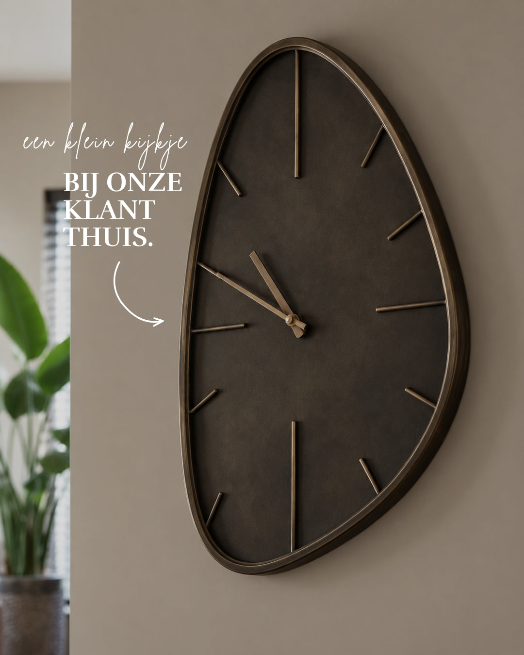 ORGANISCHE KLOK | BRONS | MIDDEL