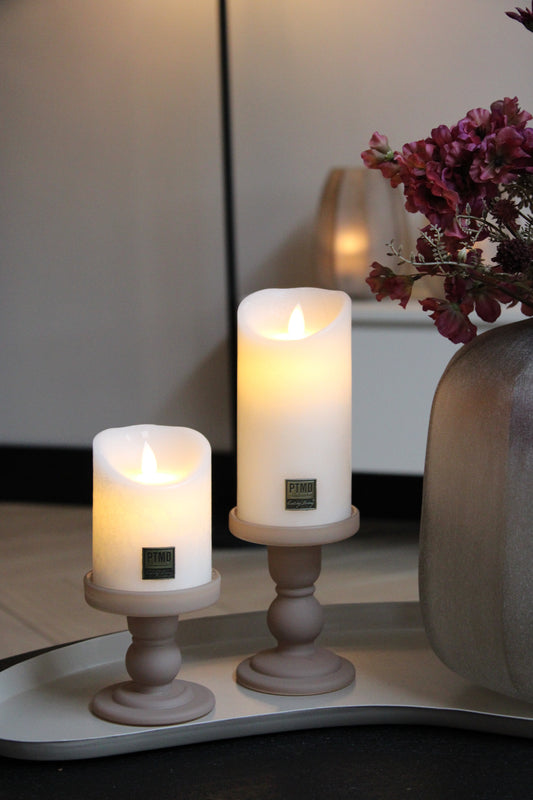 KANDELAAR LIORA | MATT TAUPE  | SET VAN 2