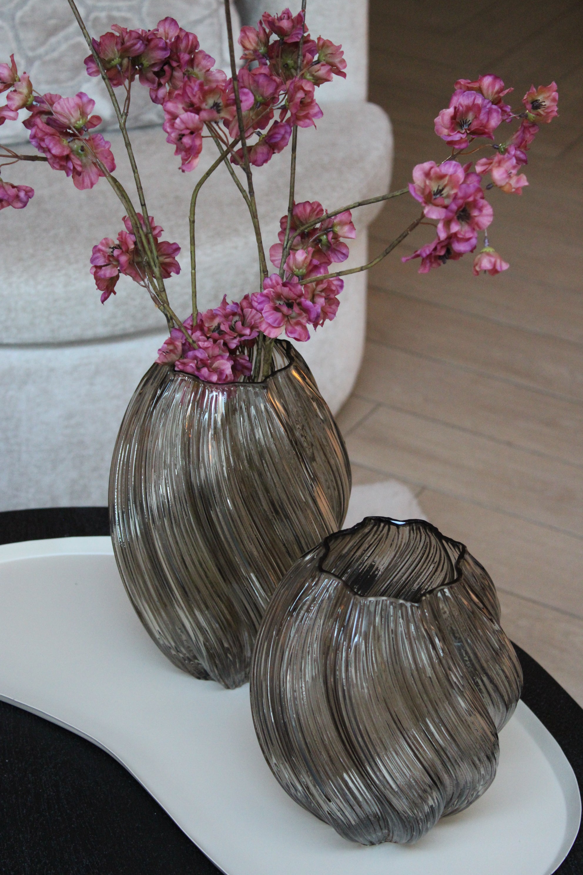 SWIRL VAAS | TAUPE | 2 FORMATEN