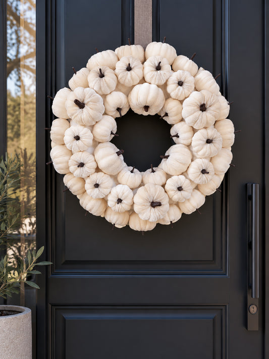 VELVET KRANS | POMPOEN | BEIGE