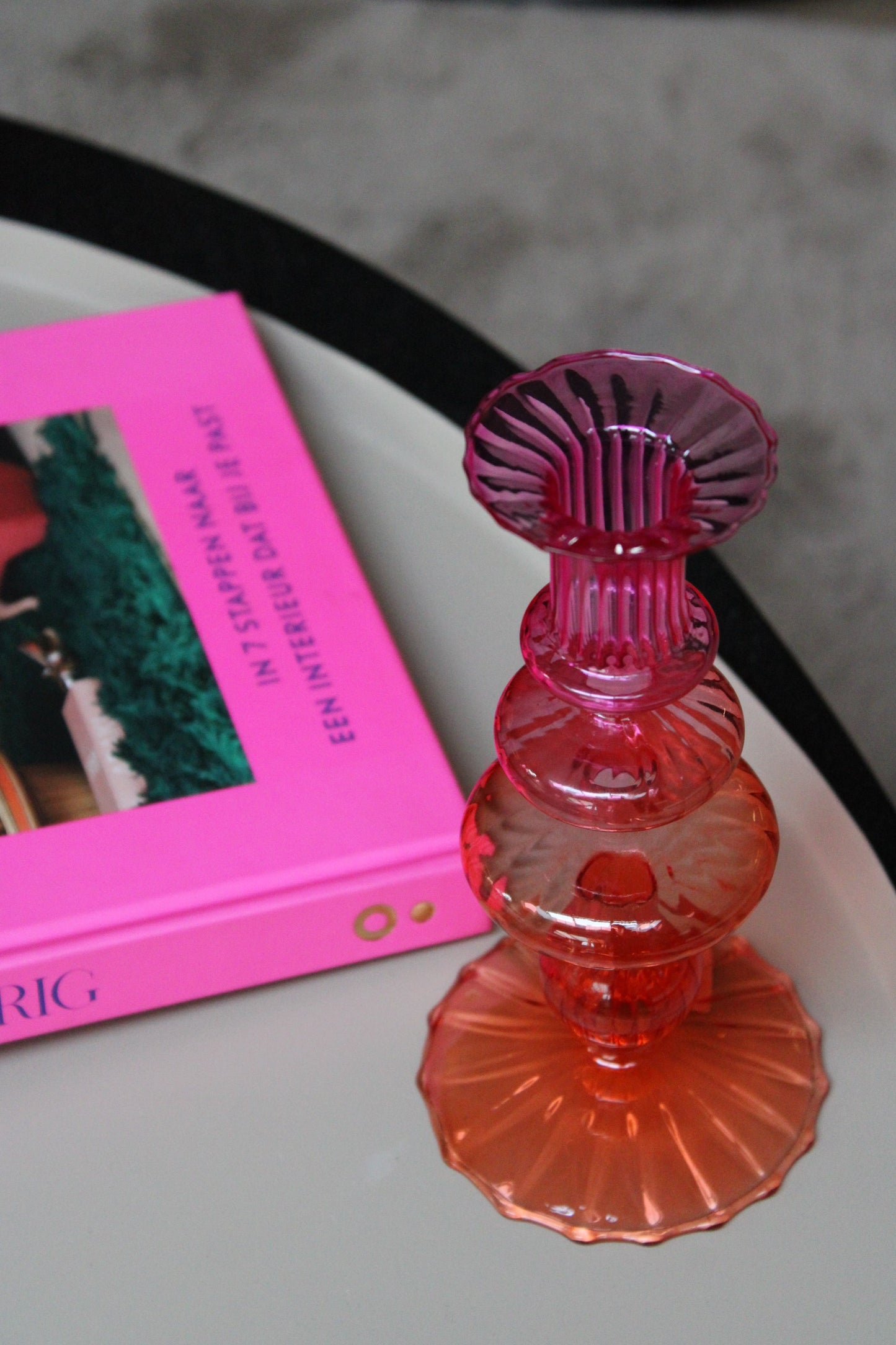 KANDELAAR AVIANCE |  FUCHSIA \ORANJE