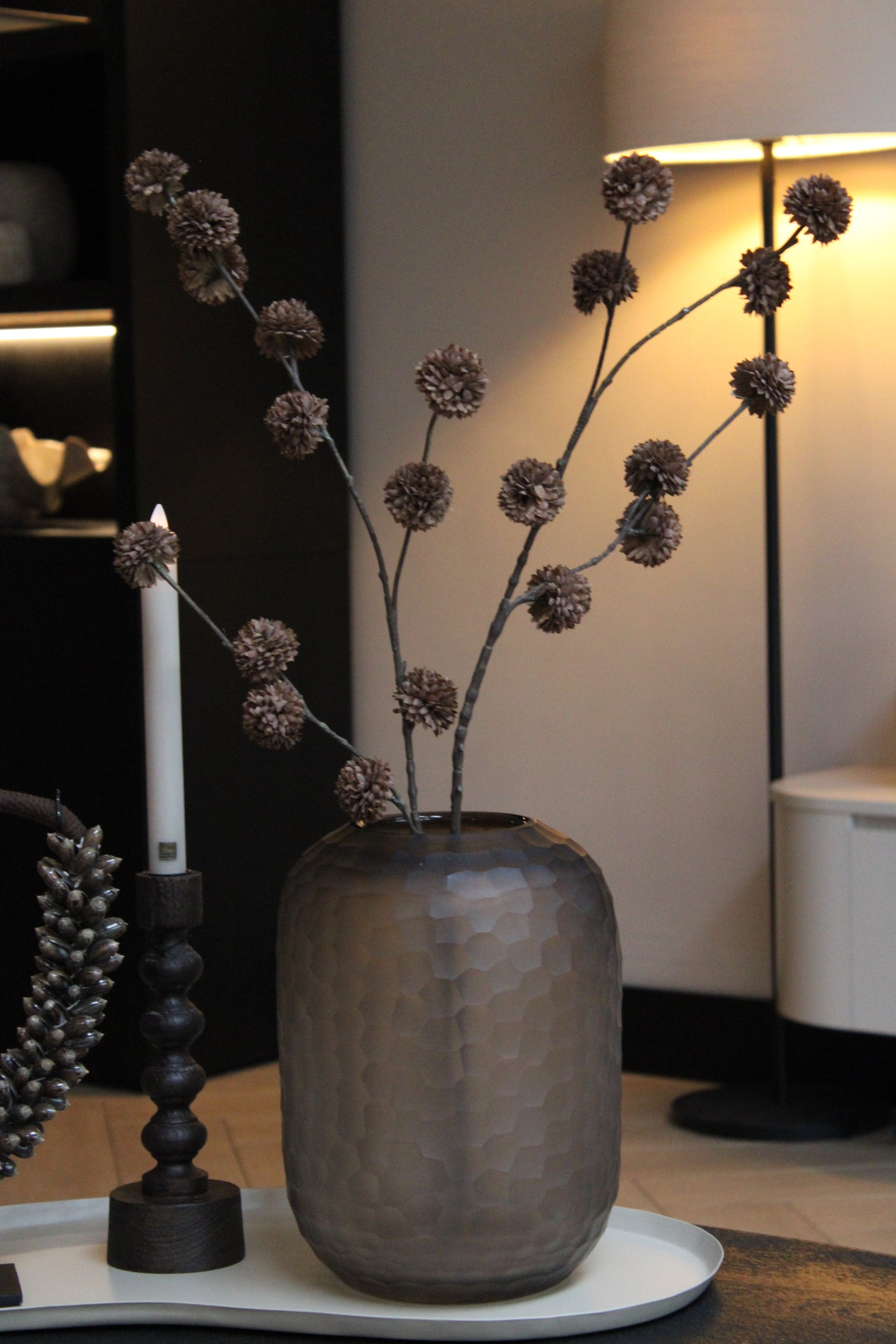 LUXE VAAS | LIGHT BROWN | 27CM