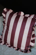 SIERKUSSEN STRIPE | BURGUNDY | 43X43CM