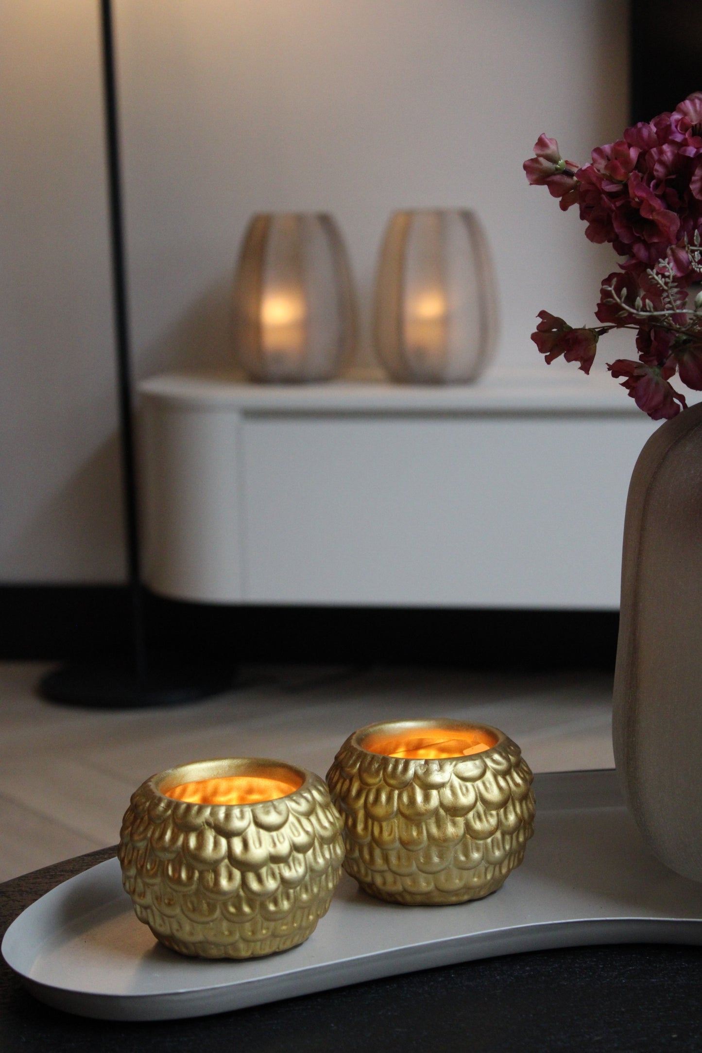 WAXINELICHTHOUDER | FIONA | GOUD