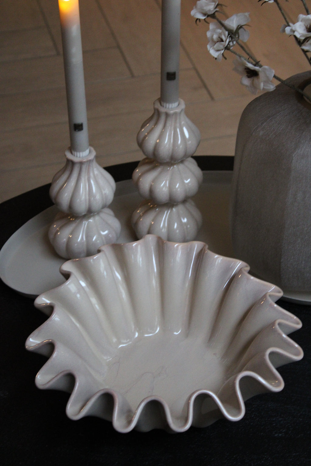 AARDEWERK SCHAAL | XL | TAUPE