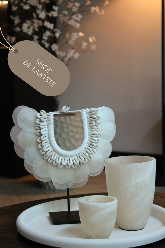 WAXINEHOUDER | MARBLE BEIGE | 2 FORMATEN