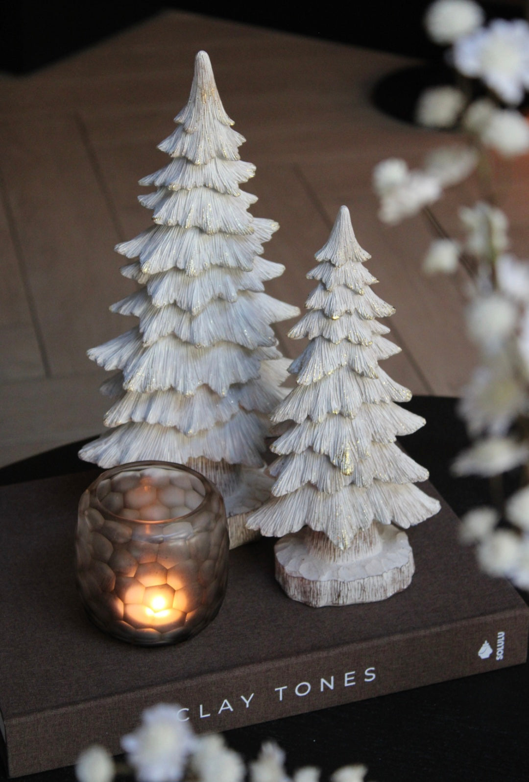 KERSTBOOM | BEIGE/GOUD | 2 FORMATEN