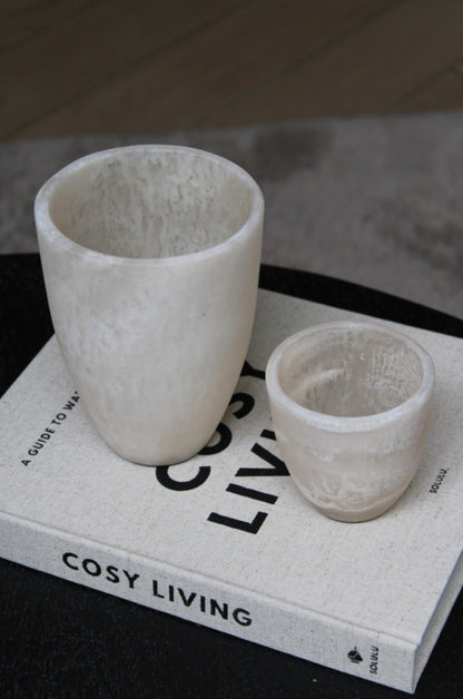 WAXINEHOUDER | MARBLE BEIGE | 2 FORMATEN