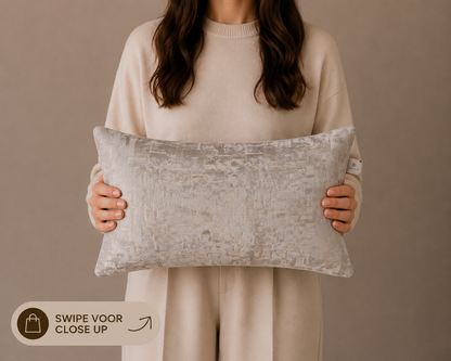 KUSSENHOES CHIQUE | CHAMPAGNE | 2 FORMATEN