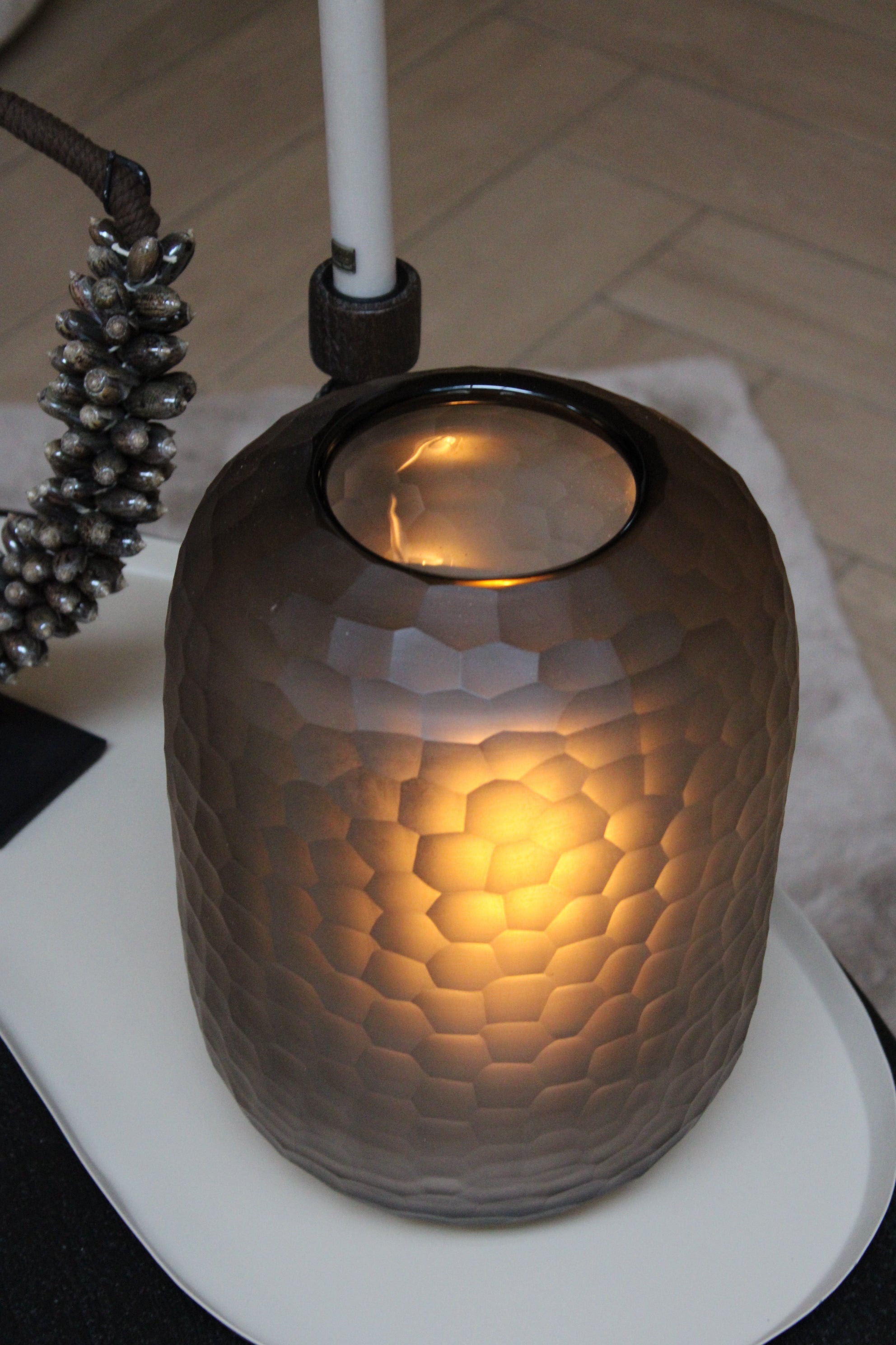 LUXE VAAS | LIGHT BROWN | 27CM