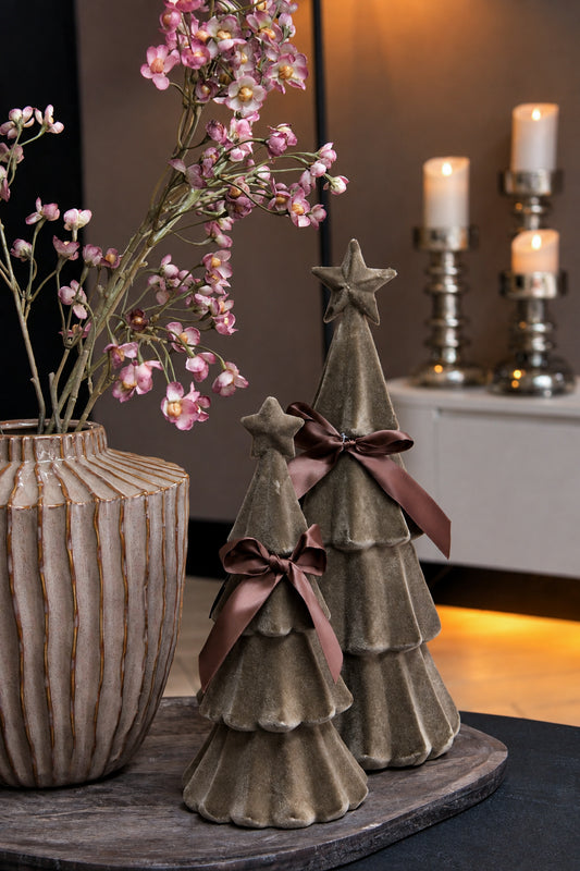 VELVET KERSTBOOM | BRUIN | 2 FORMATEN