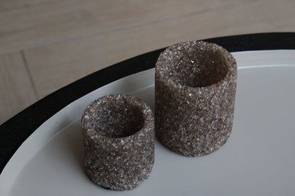 THEELICHT TAUPE | SET VAN 2 | SPARKLY