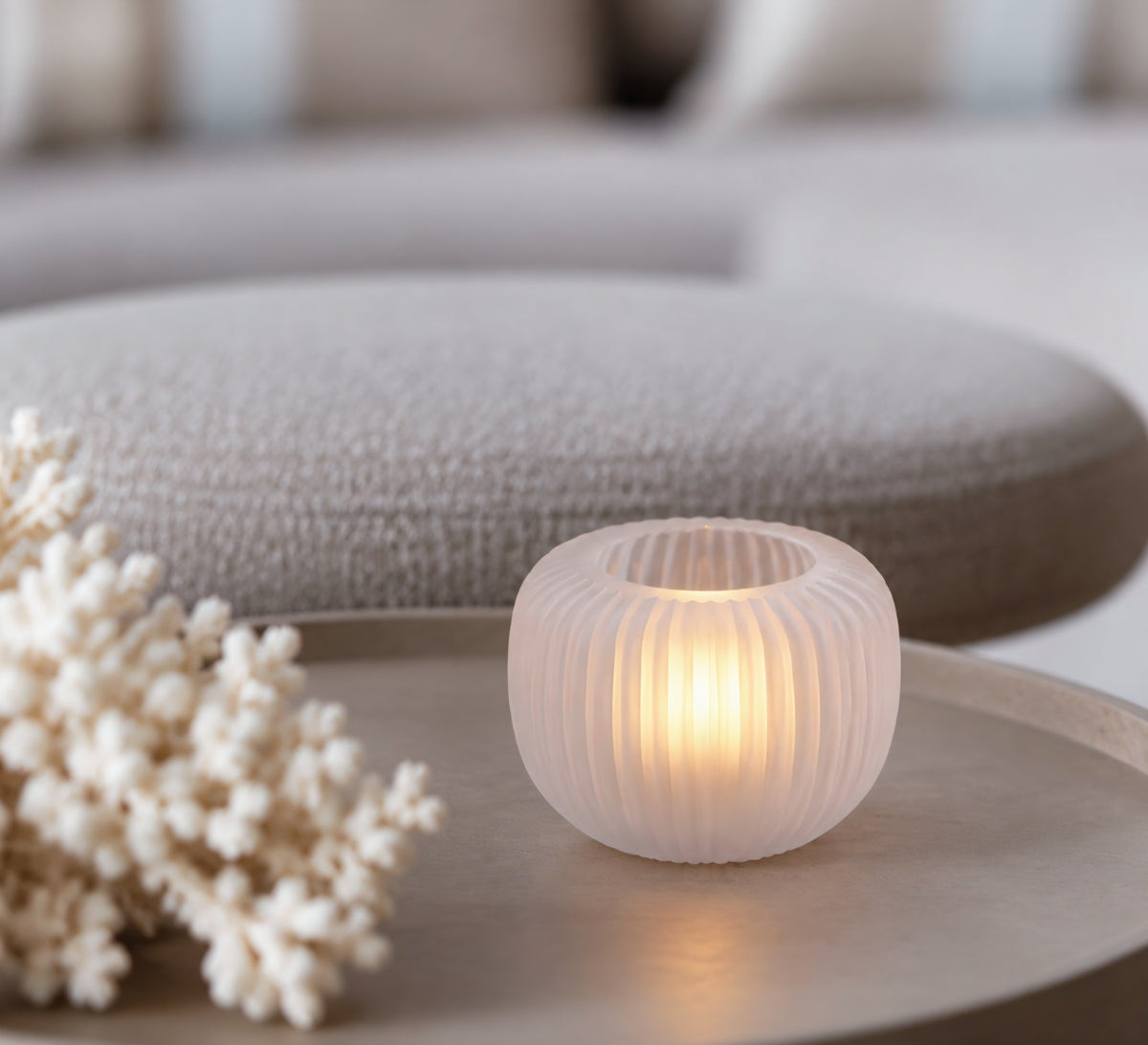 TEALIGHT | MATT WHITE | LIGHT & LIVING
