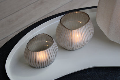 WAXINELICHTHOUDER | LUXE | LIGHT SMOKE