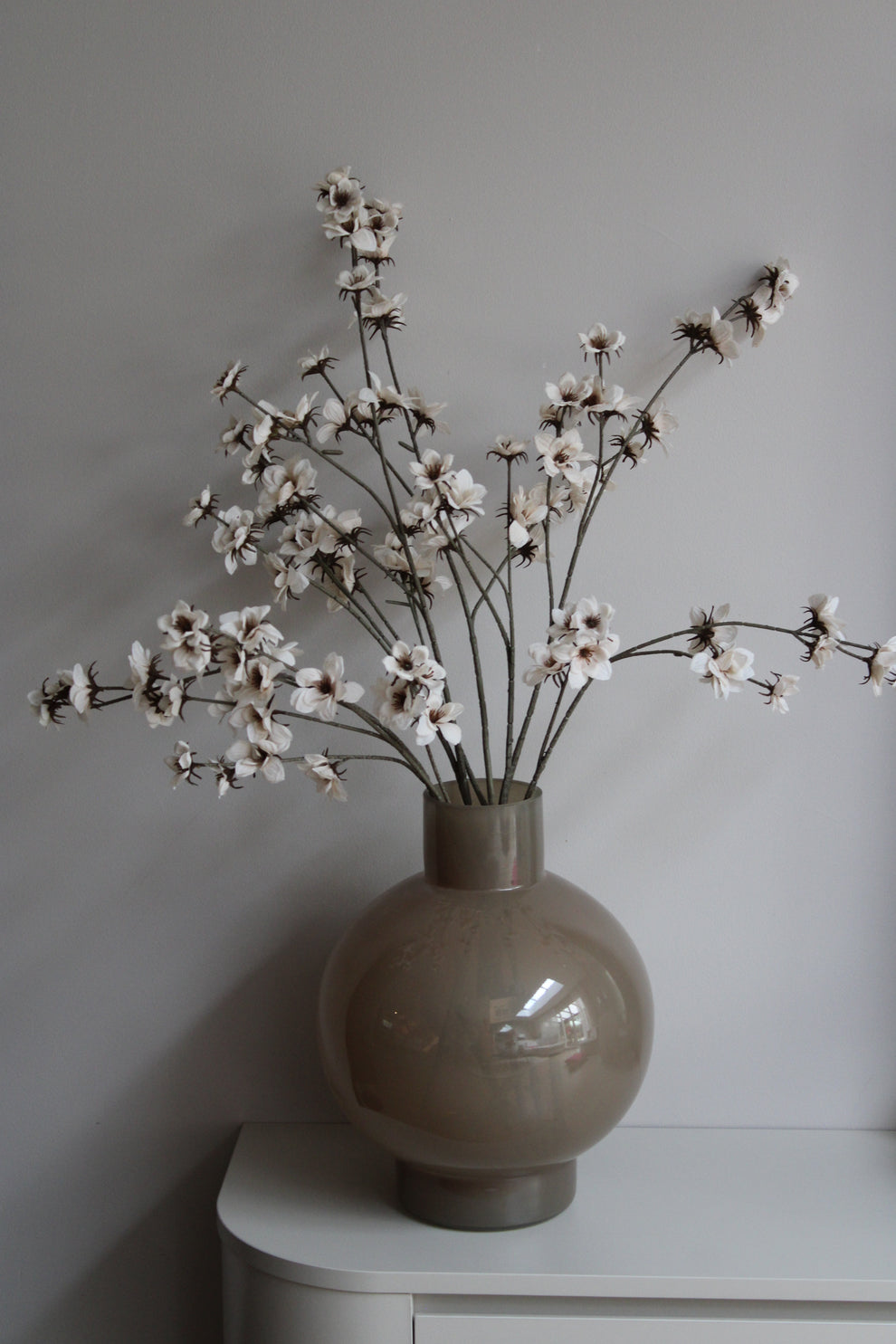 KUNSTTAK BLOEMETJES | BEIGE
