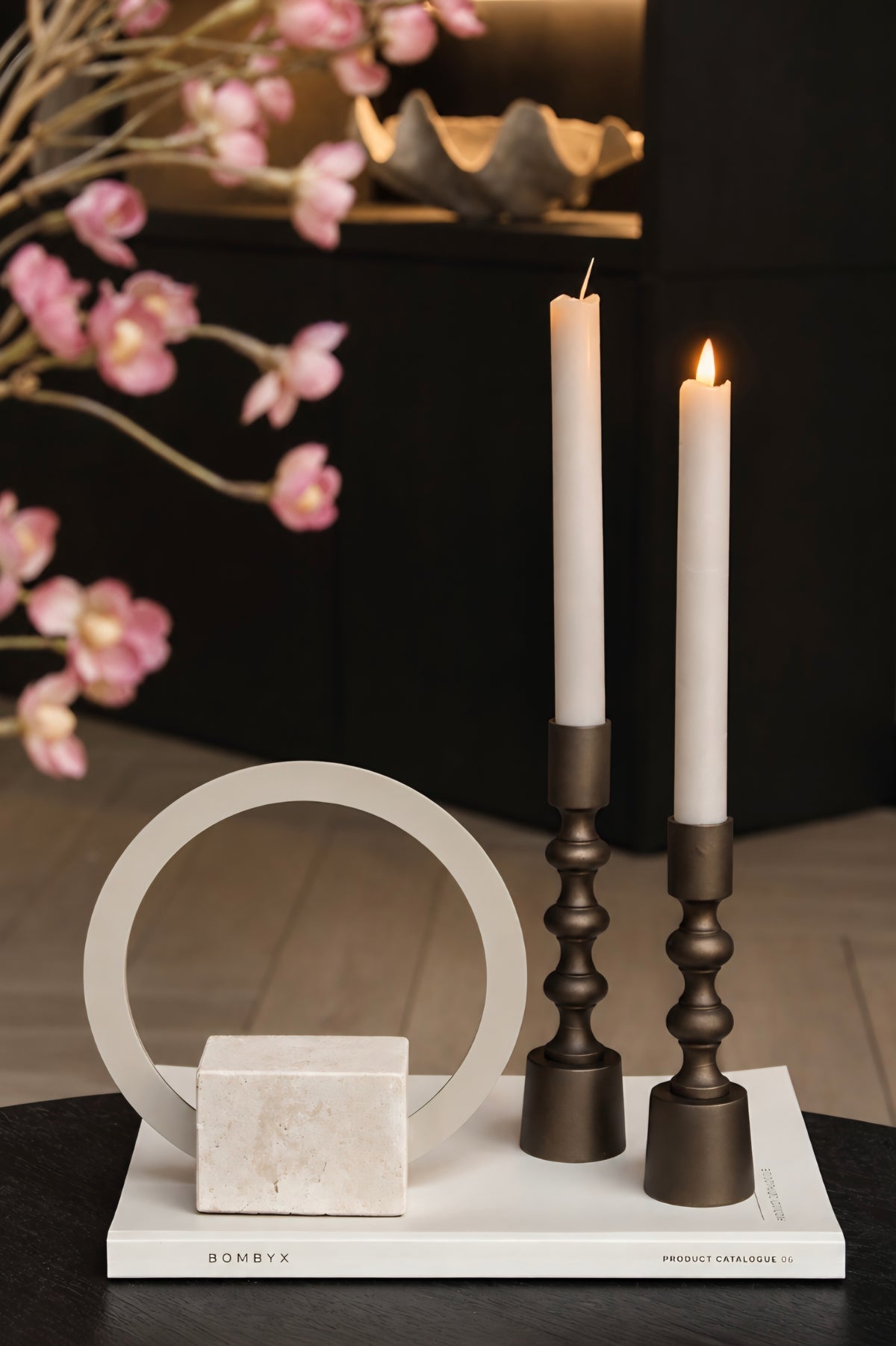 KANDELAAR BRONS | LIGHT & LIVING | 2 FORMATEN