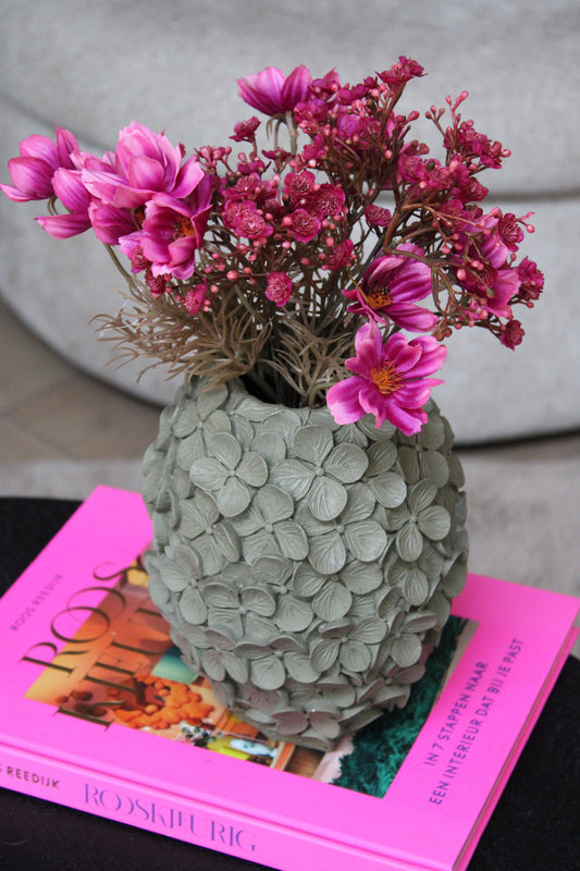 VAAS BLOEMETJES | OLIJF | 20CM