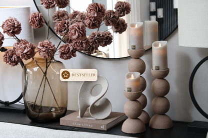 GLAZEN VAAS | TAUPE | 2 FORMATEN