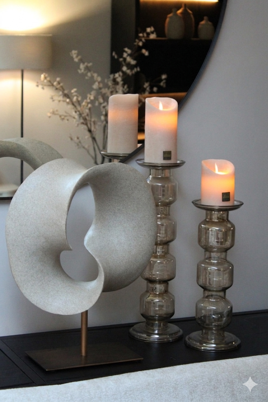 KANDELAAR LUSTER | TAUPE |   5 FORMATEN