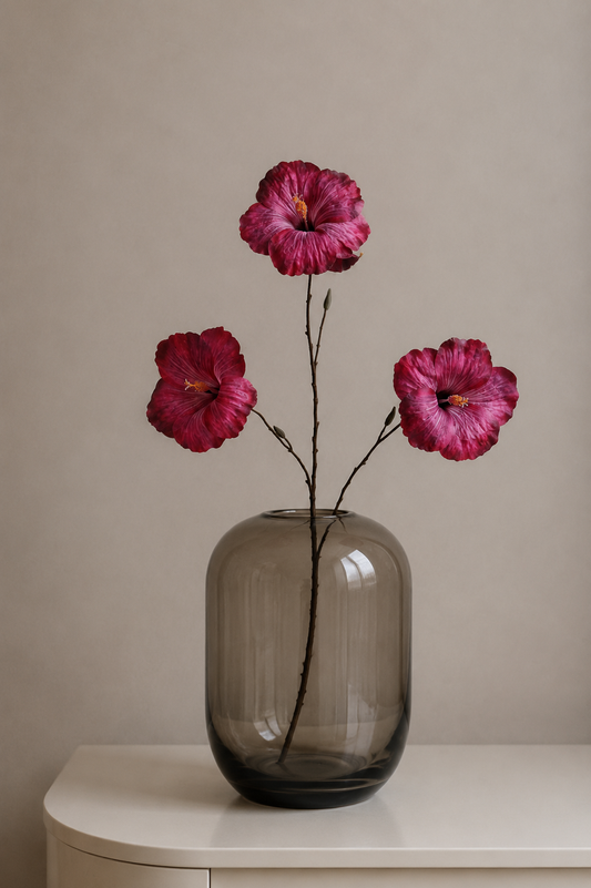 ZIJDEBLOEM | FUCHSIA | XL HIBISCUS