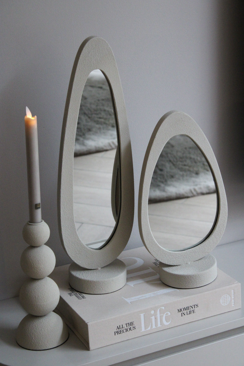 ORGANISCHE SPIEGEL | BEIGE | 2 FORMATEN