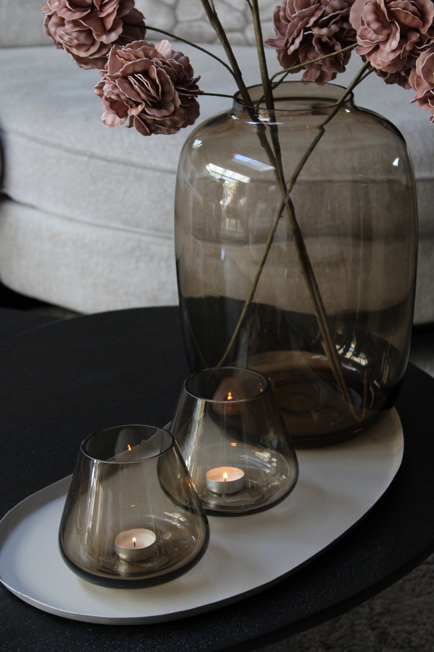 GLAZEN VAAS | TAUPE | 2 FORMATEN