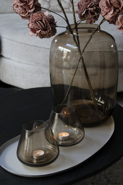 GLAZEN VAAS | TAUPE | 2 FORMATEN