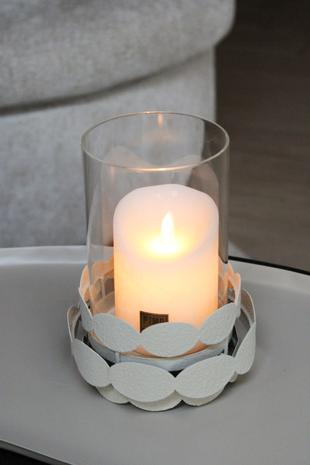 LEYU WINDLICHT | BEIGE | 19CM