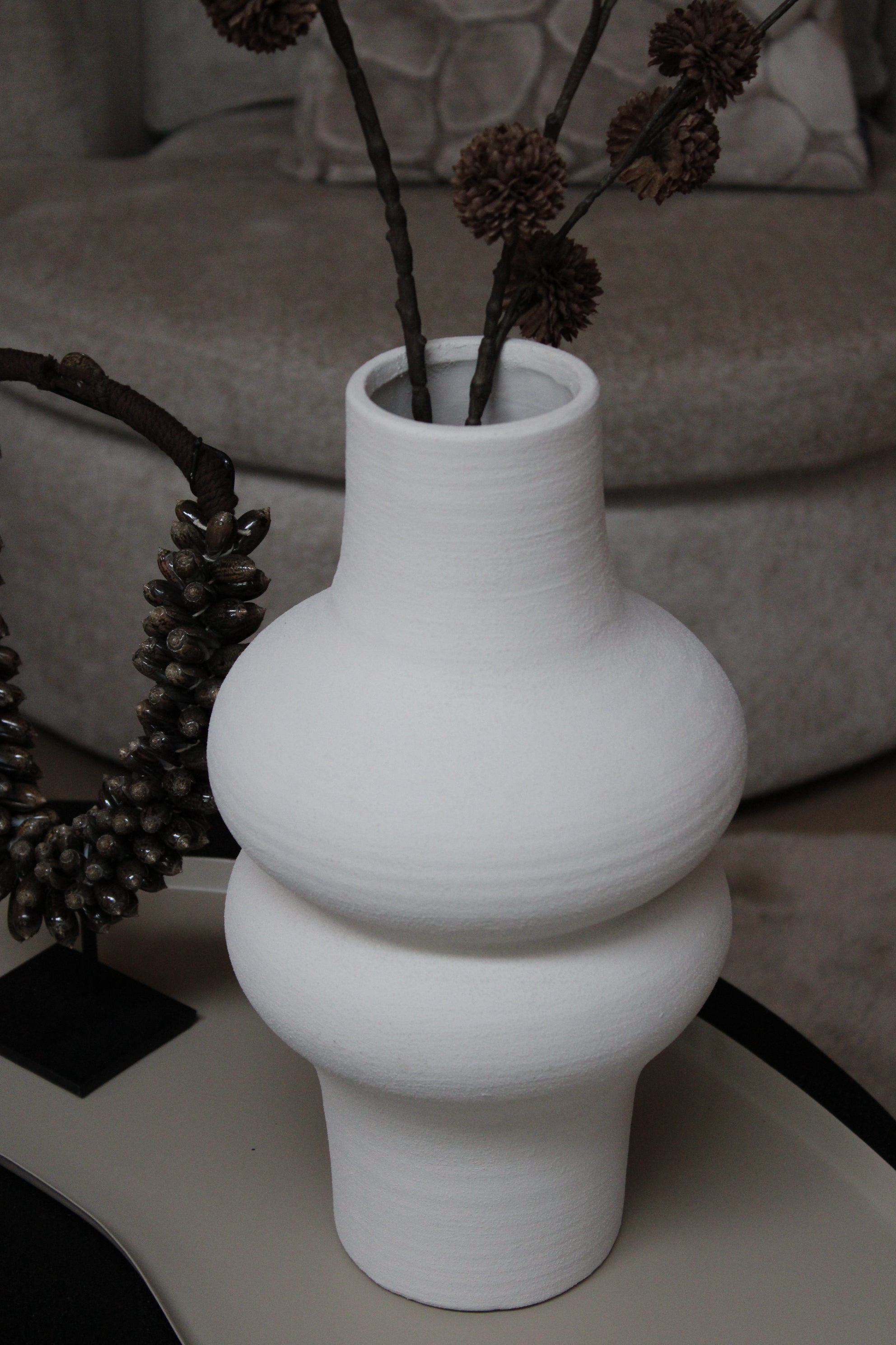 LISBOA VAAS | OFF-WHITE | 34CM